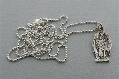 small angel pendant on 55cm ball chain