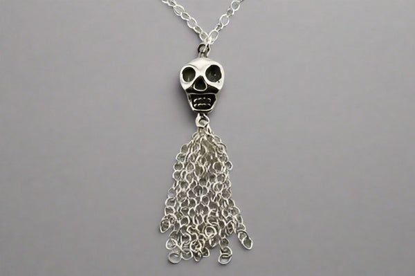 skull & tassle necklace - Makers & Providers