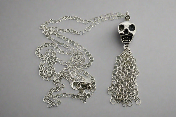 skull & tassle necklace - Makers & Providers