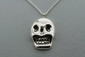 skull mask pendant on 55cm link chain - Makers & Providers