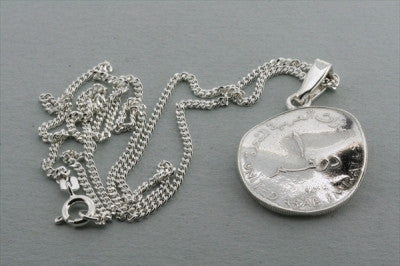 UAE twisted coin pendant on 55cm link chain - Makers & Providers