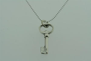small key pendant on 55cm ball chain - Makers & Providers
