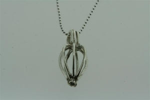 small wisk pendant on 55cm ball chain - Makers & Providers