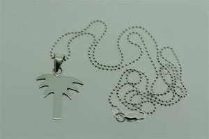 palm pendant on 55cm ball chain - Makers & Providers