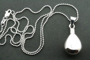 small teardrop perfume bottle pendant on 45cm ball chain - Makers & Providers