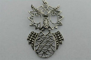 large owl necklace on 80cm link chain - Makers & Providers