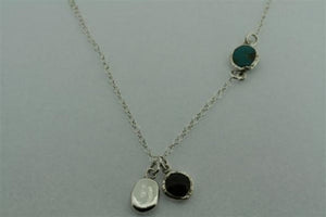 turquoise, onyx, silver necklace - Makers & Providers