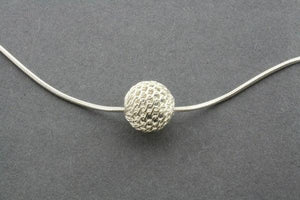 lace ball pendant on 45cm snake chain - Makers & Providers