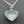 Load image into Gallery viewer, Glass heart locket on 70 cm espiga chain
