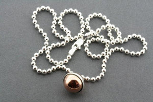 silver & copper ball necklace - Makers & Providers