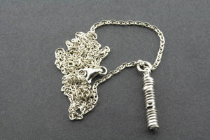 silver spiral pendant necklace - Makers & Providers