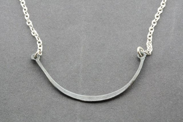 oxidized silver smile necklace - Makers & Providers