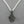 Load image into Gallery viewer, textured black pendant - small on 45 cm link chain - Makers &amp; Providers
