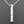 Load image into Gallery viewer, battered cylinder drop pendant on 80cm link chain - Makers &amp; Providers
