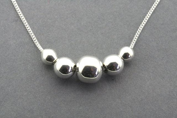 5 ball bead necklace - Makers & Providers