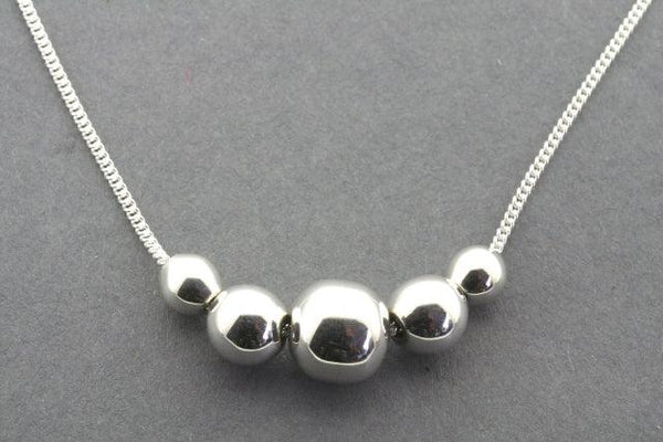 5 ball bead necklace - Makers & Providers