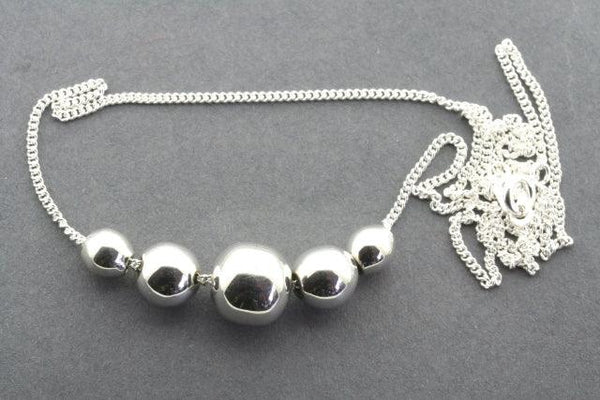 5 ball bead necklace - Makers & Providers