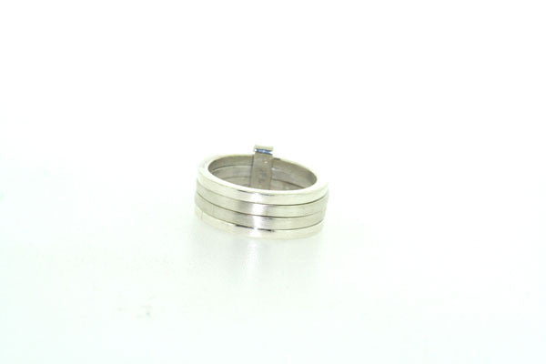 Sterling Silver Brushed & Polished Ring - Makers & Providers