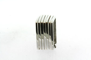 Square week ring - sterling silver - Makers & Providers