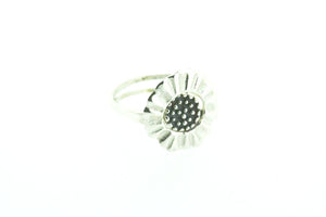Double Band Sterling Silver Flower Ring - Makers & Providers