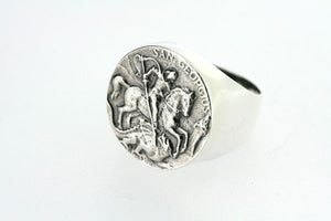 st george coin signet ring - Makers & Providers
