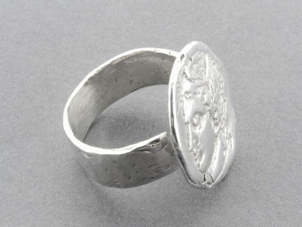 Persephone coin ring - sterling silver - Makers & Providers