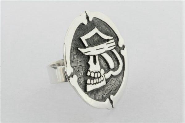 La Calavera Soldado ring - sterling silver - Makers & Providers