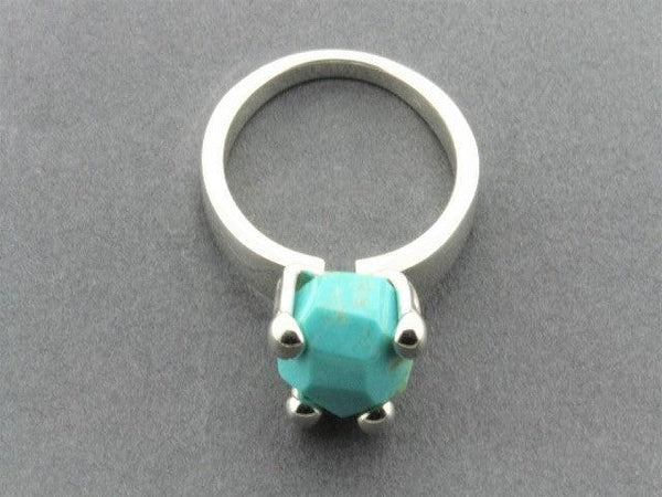 Princess ring - turquoise & sterling silver