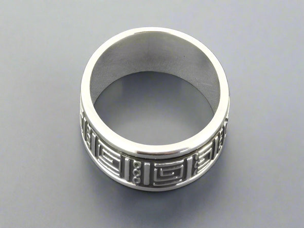 geometric spinner ring - sterling silver - Makers & Providers