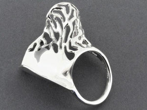 wave ring - cutout - sterling silver - Makers & Providers