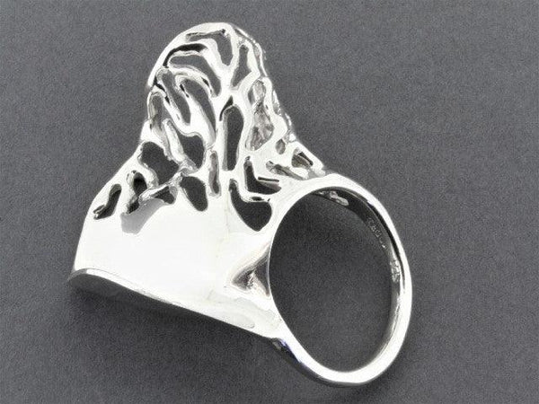 wave ring - cutout - sterling silver - Makers & Providers