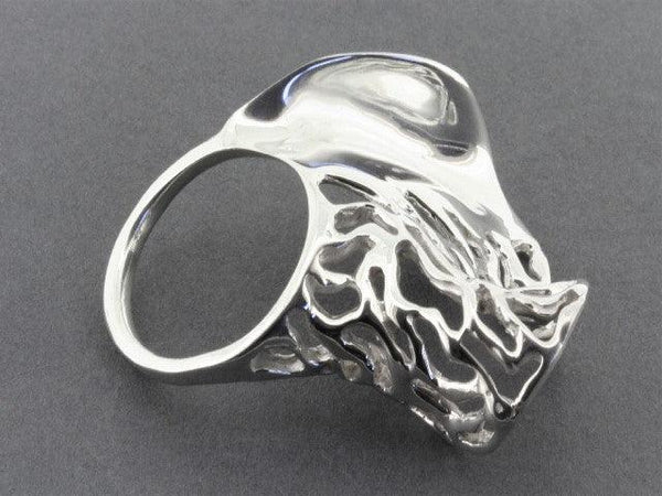 wave ring - cutout - sterling silver - Makers & Providers