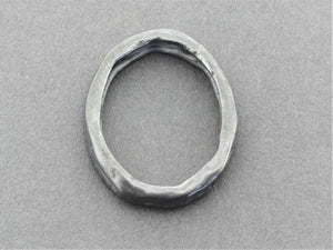 Driftwood band - oxidized silver - Makers & Providers
