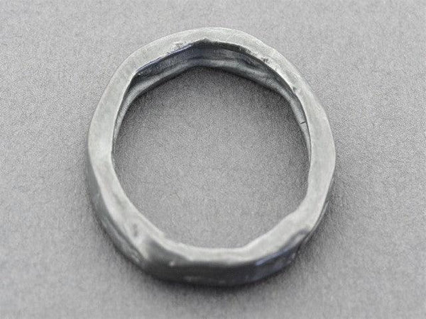 Driftwood band - oxidized silver - Makers & Providers