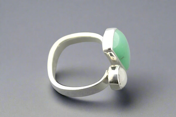 Moon & star ring - aventurine & moonstone - Makers & Providers