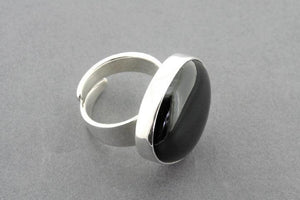 large onyx adjustable ring - Makers & Providers