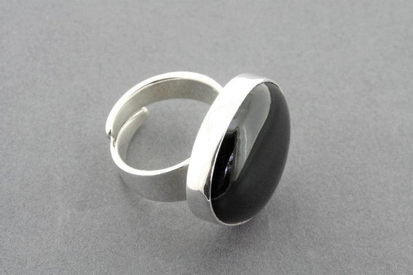 large onyx adjustable ring - Makers & Providers
