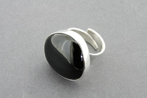 large onyx adjustable ring - Makers & Providers