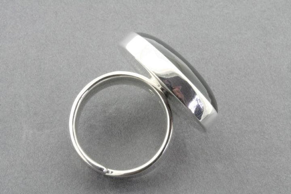 large onyx adjustable ring