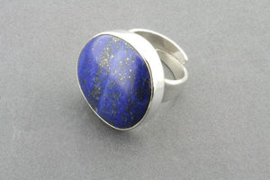 large lapis adjustable ring - Makers & Providers