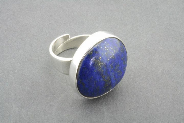 large lapis adjustable ring - Makers & Providers