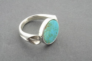 turquoise circle disc ring - Makers & Providers