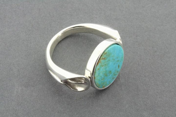turquoise circle disc ring - Makers & Providers