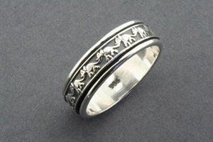 Elephant spinner ring - sterling silver - Makers & Providers