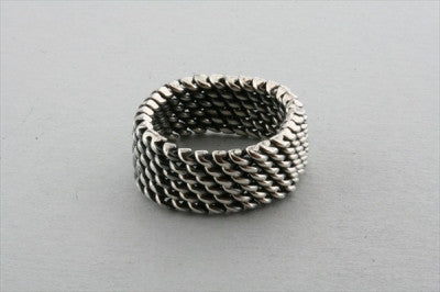 Mesh ring - sterling silver - Makers & Providers