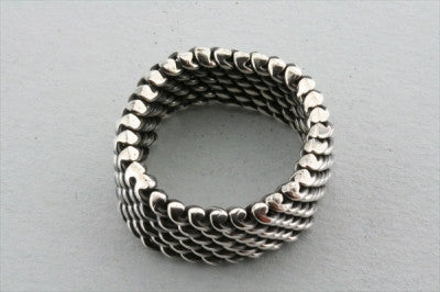 Mesh ring - sterling silver - Makers & Providers