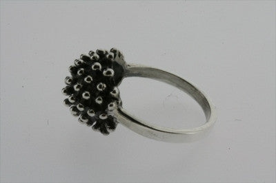 fizzy bubble ring - oxidised - Makers & Providers