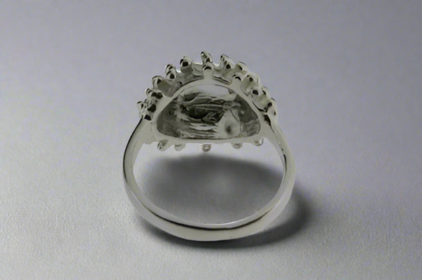 fizzy bubble ring - white