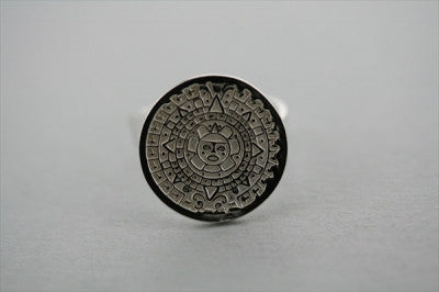 Mayan calendar ring - sterling silver - Makers & Providers
