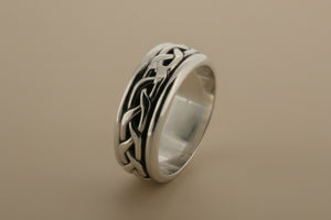 Plaited spinner ring - sterling silver - Makers & Providers